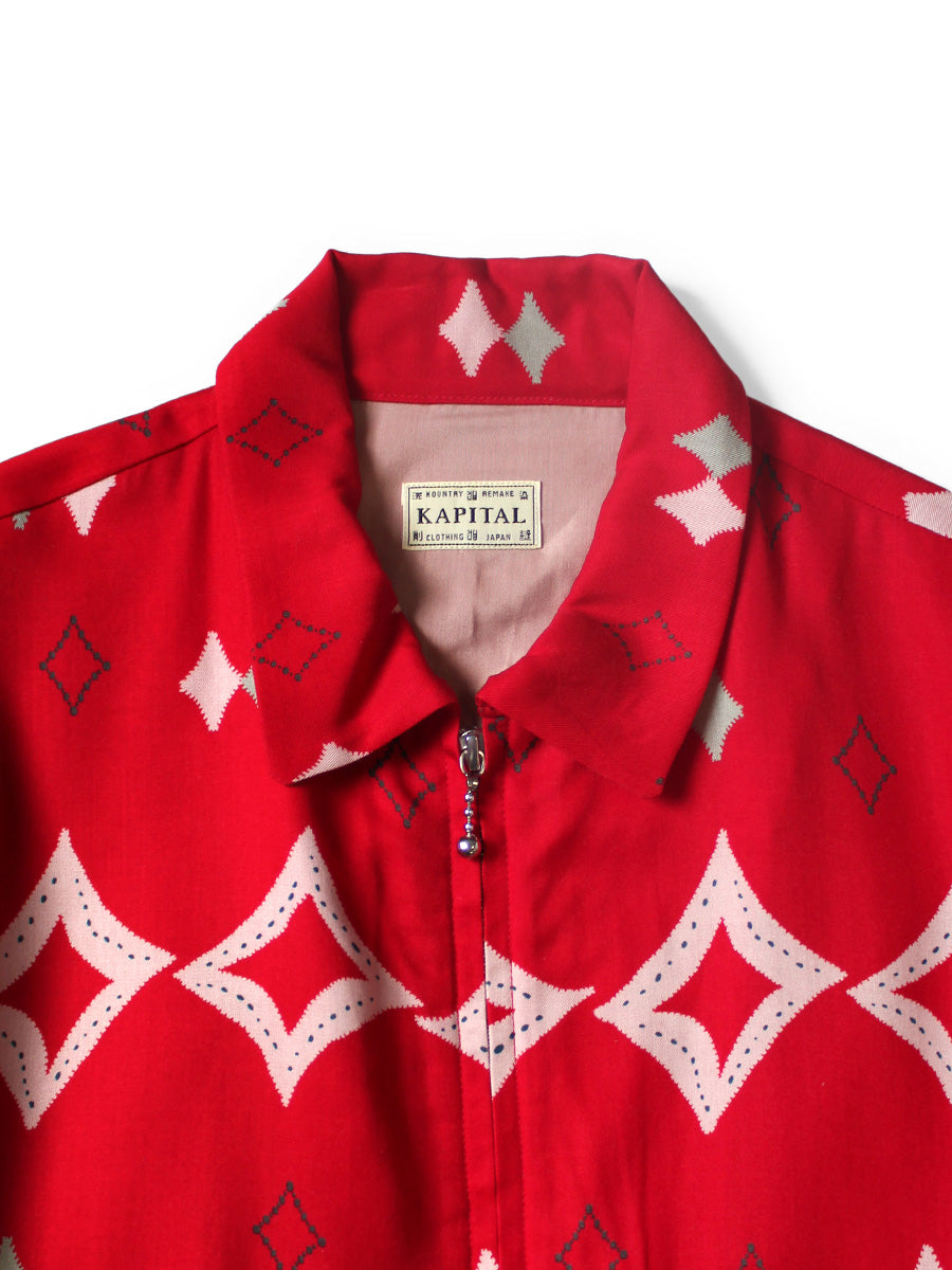 Rayon Twill Ainomosiri Pattern Drizzler JKT