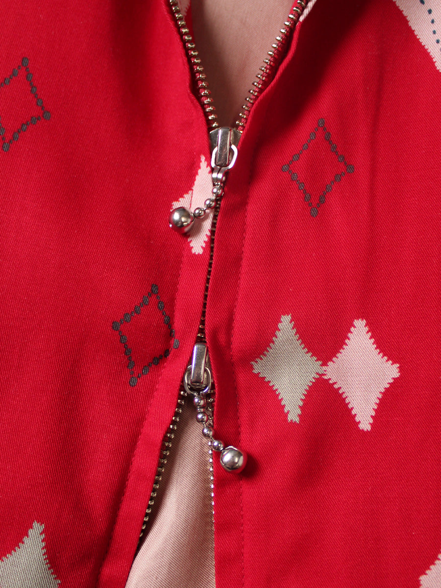 Rayon Twill Ainomosiri Pattern Drizzler JKT