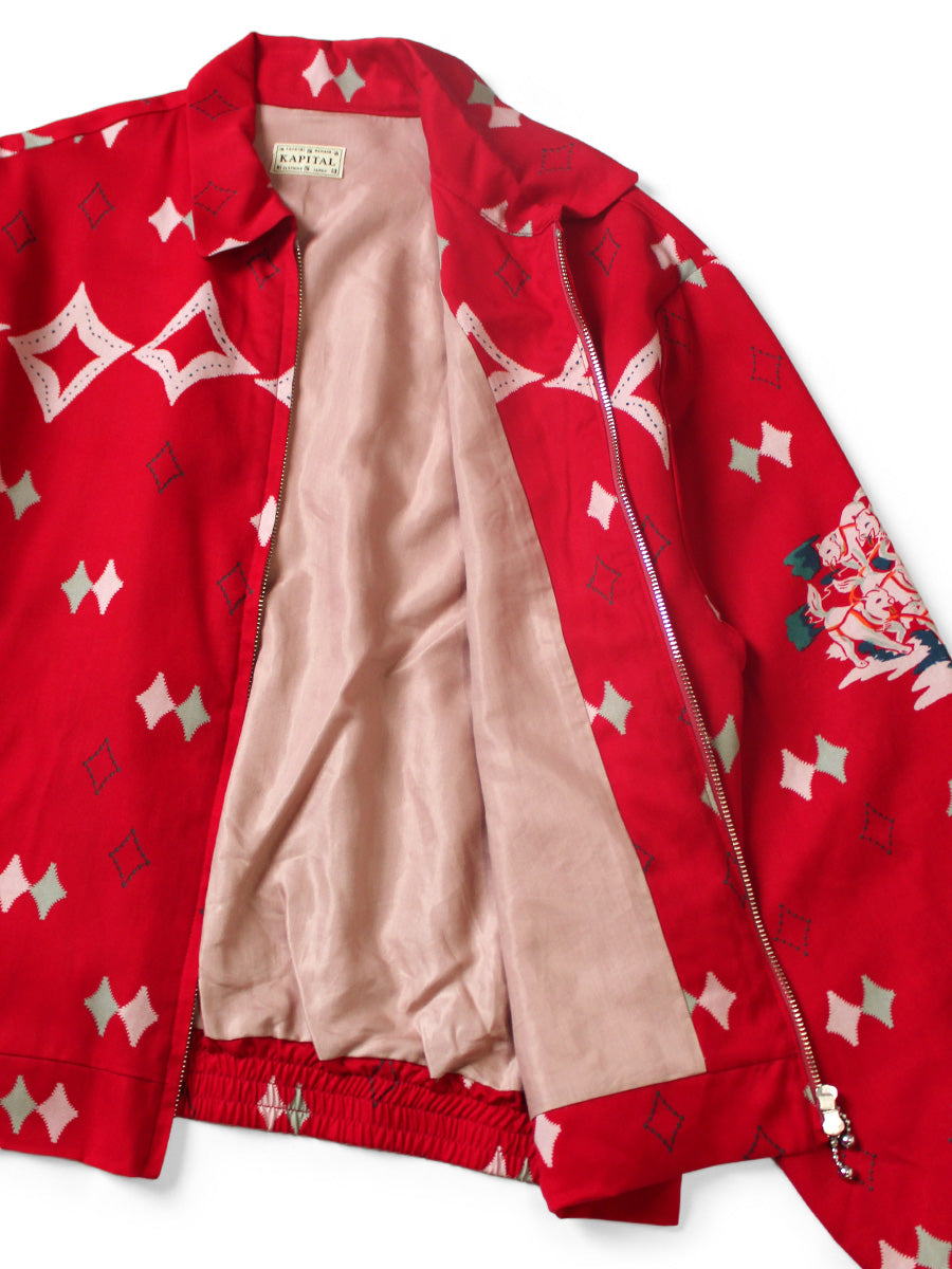 Rayon Twill Ainomosiri Pattern Drizzler JKT