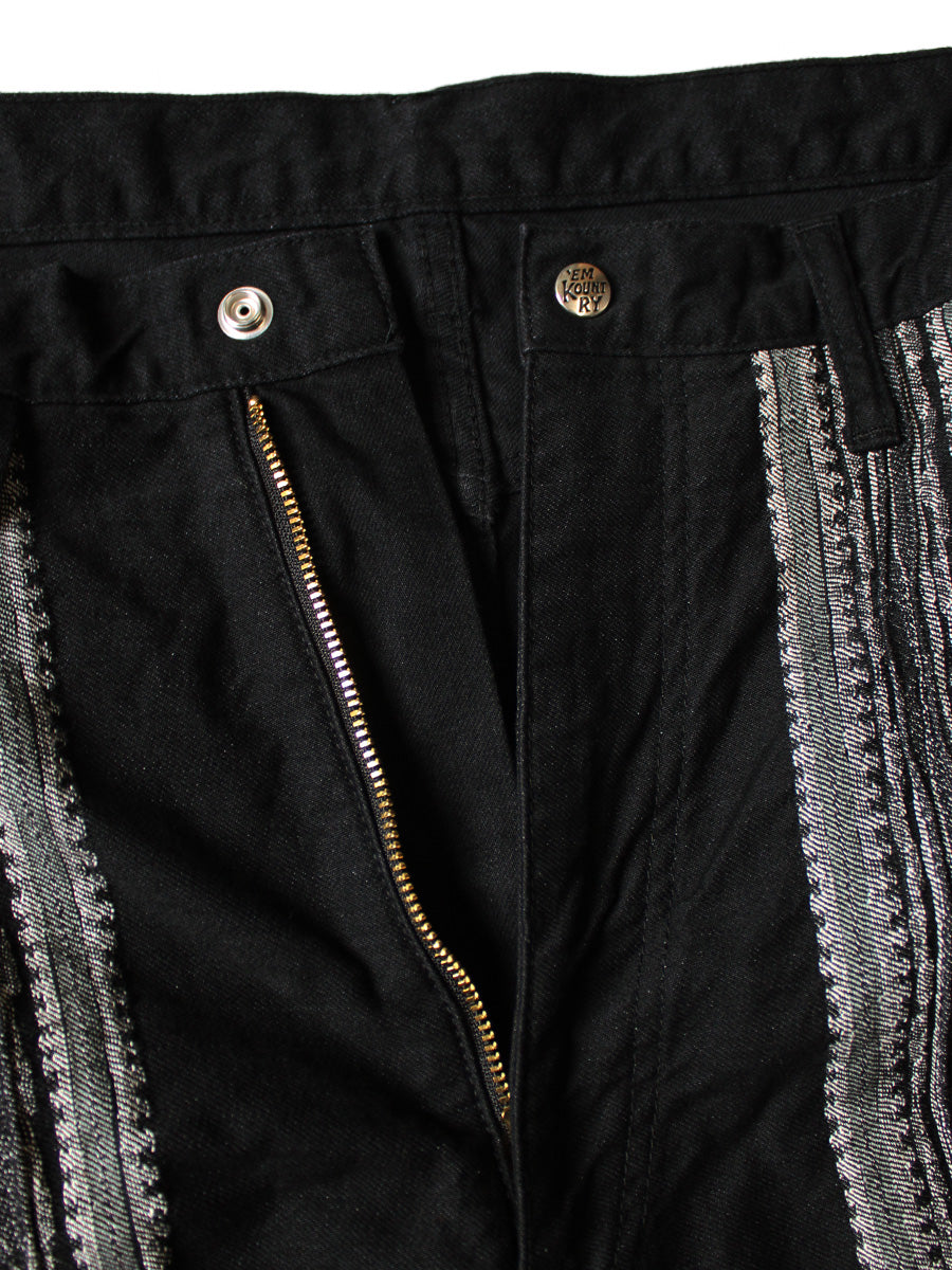 12oz Arrowed Jacquard Denim Port Baggy Pants