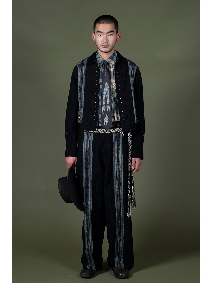 12oz Arrowed Jacquard Denim Port Baggy Pants