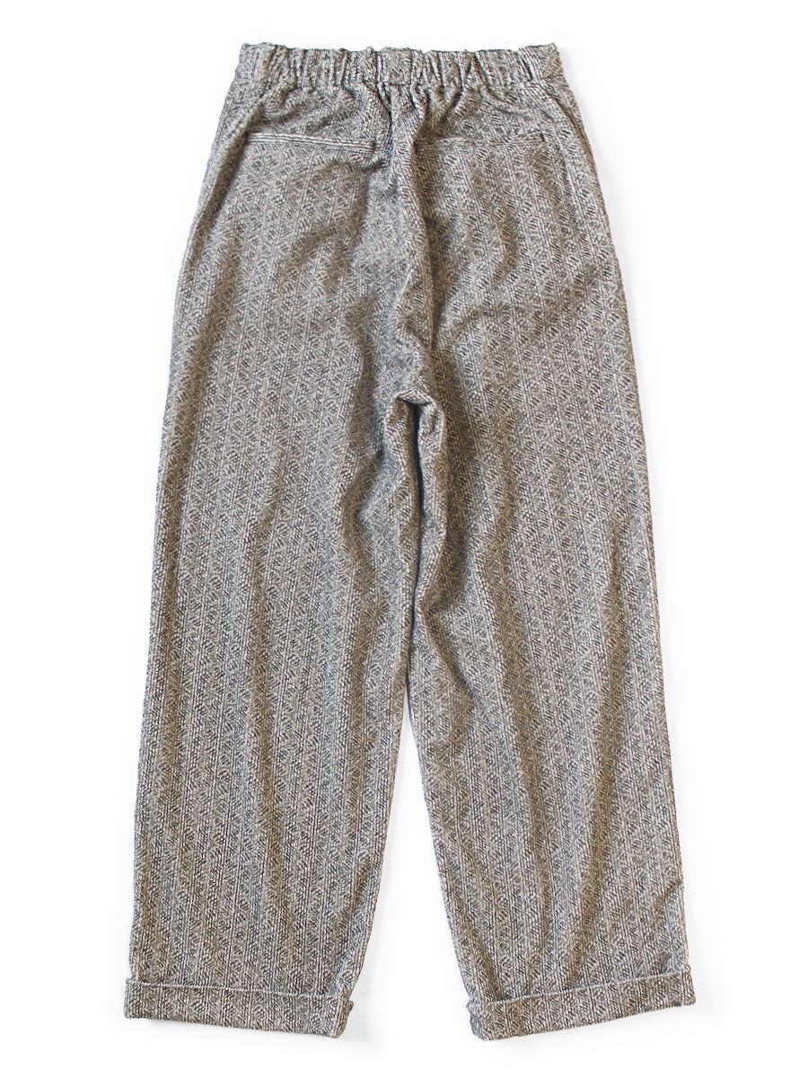 8W corduroy DAWSON-STRIPE pattern easy trousers