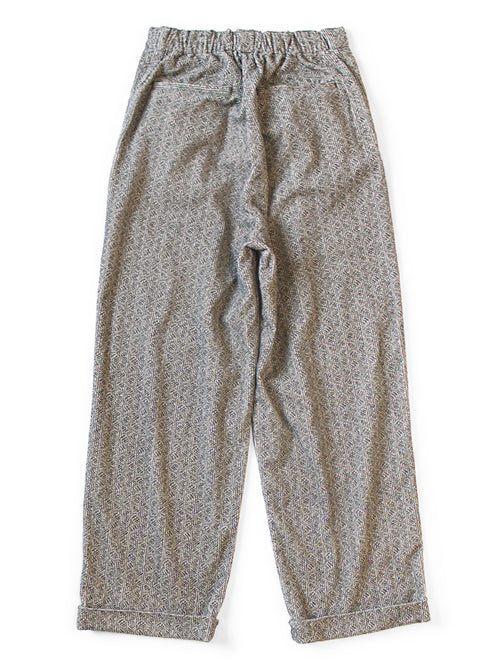 8W corduroy DAWSON-STRIPE pattern easy trousers