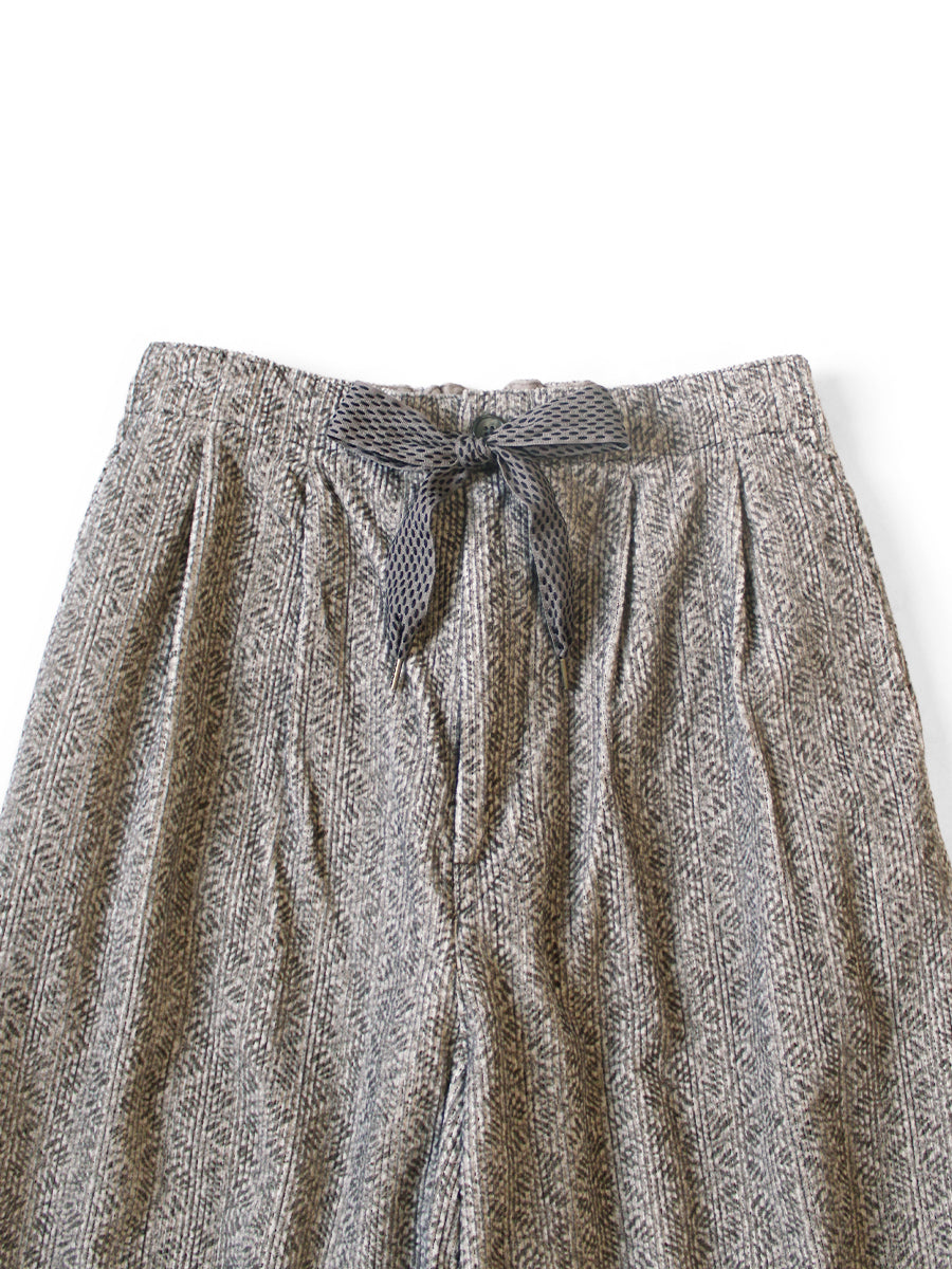 8W corduroy DAWSON-STRIPE pattern easy trousers