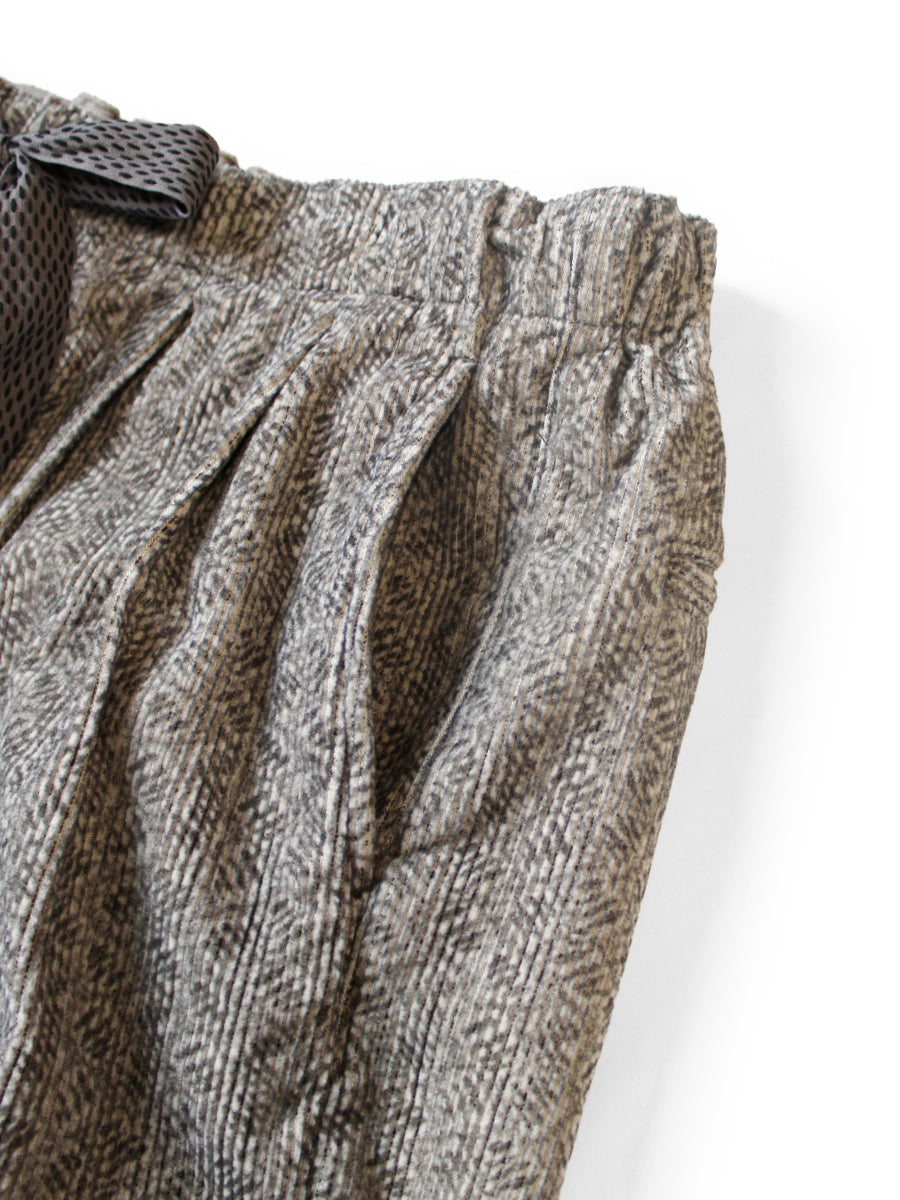 8W corduroy DAWSON-STRIPE pattern easy trousers