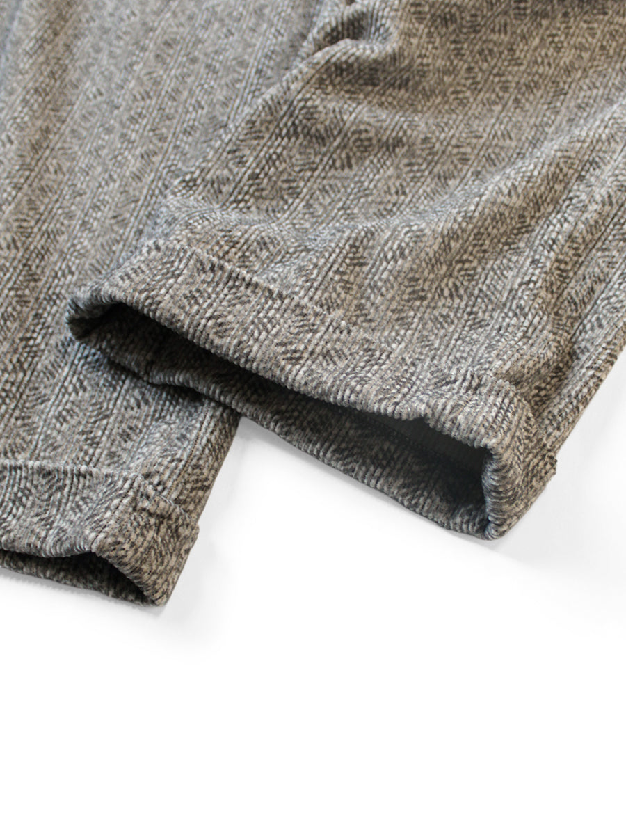 8W corduroy DAWSON-STRIPE pattern easy trousers