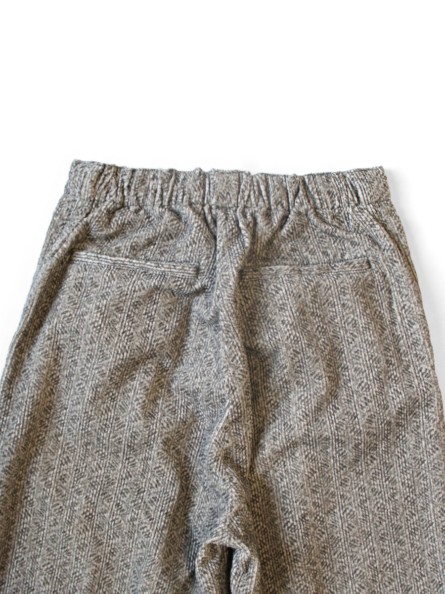 8W corduroy DAWSON-STRIPE pattern easy trousers