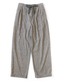 8W corduroy DAWSON-STRIPE pattern easy trousers - Gray