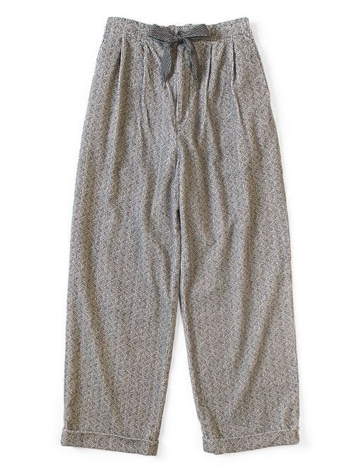 8W corduroy DAWSON-STRIPE pattern easy trousers - Gray