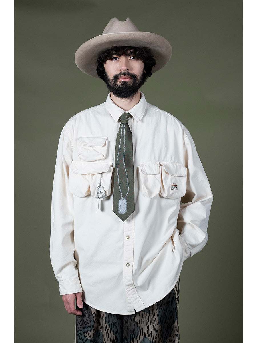 Shirt Chino Nugget-pocket Fish shirt