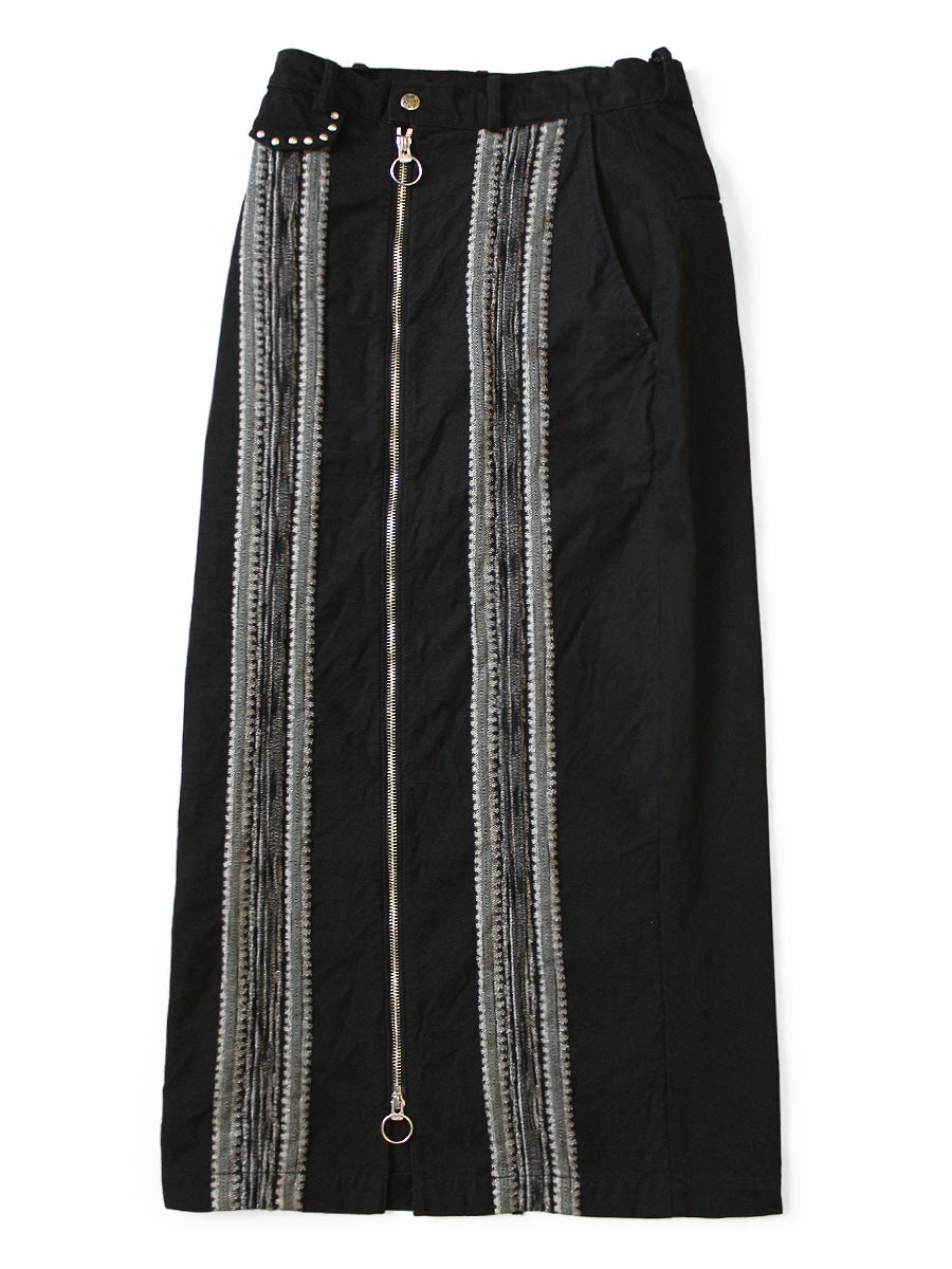12oz Arrow Pattern Jacquard Denim Boogie Day Skirt