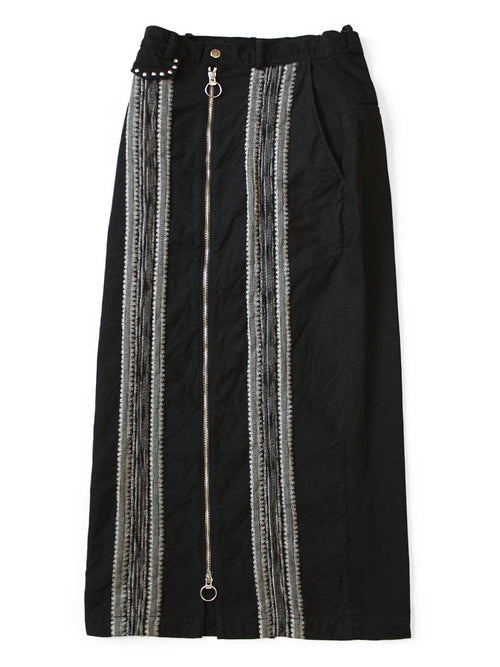 12oz Arrow Pattern Jacquard Denim Boogie Day Skirt