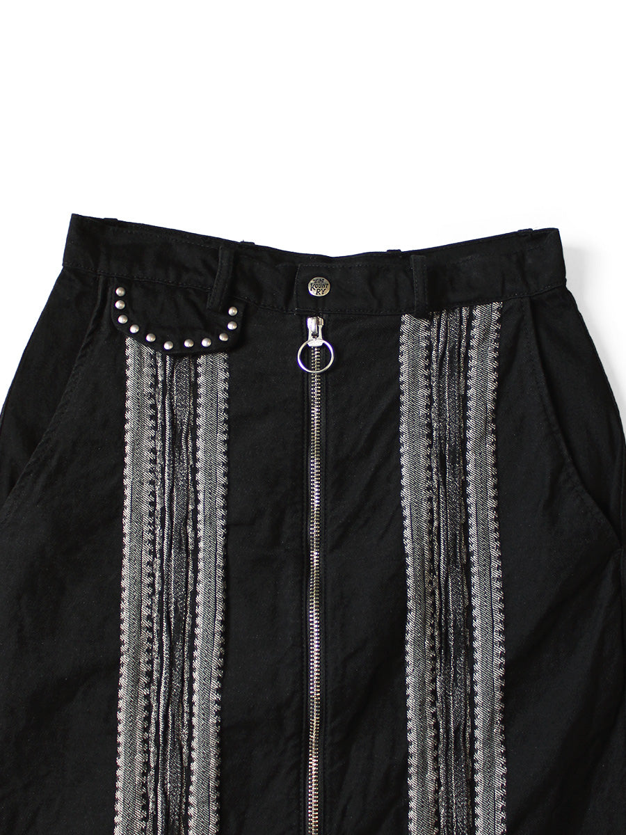 12oz Arrow Pattern Jacquard Denim Boogie Day Skirt