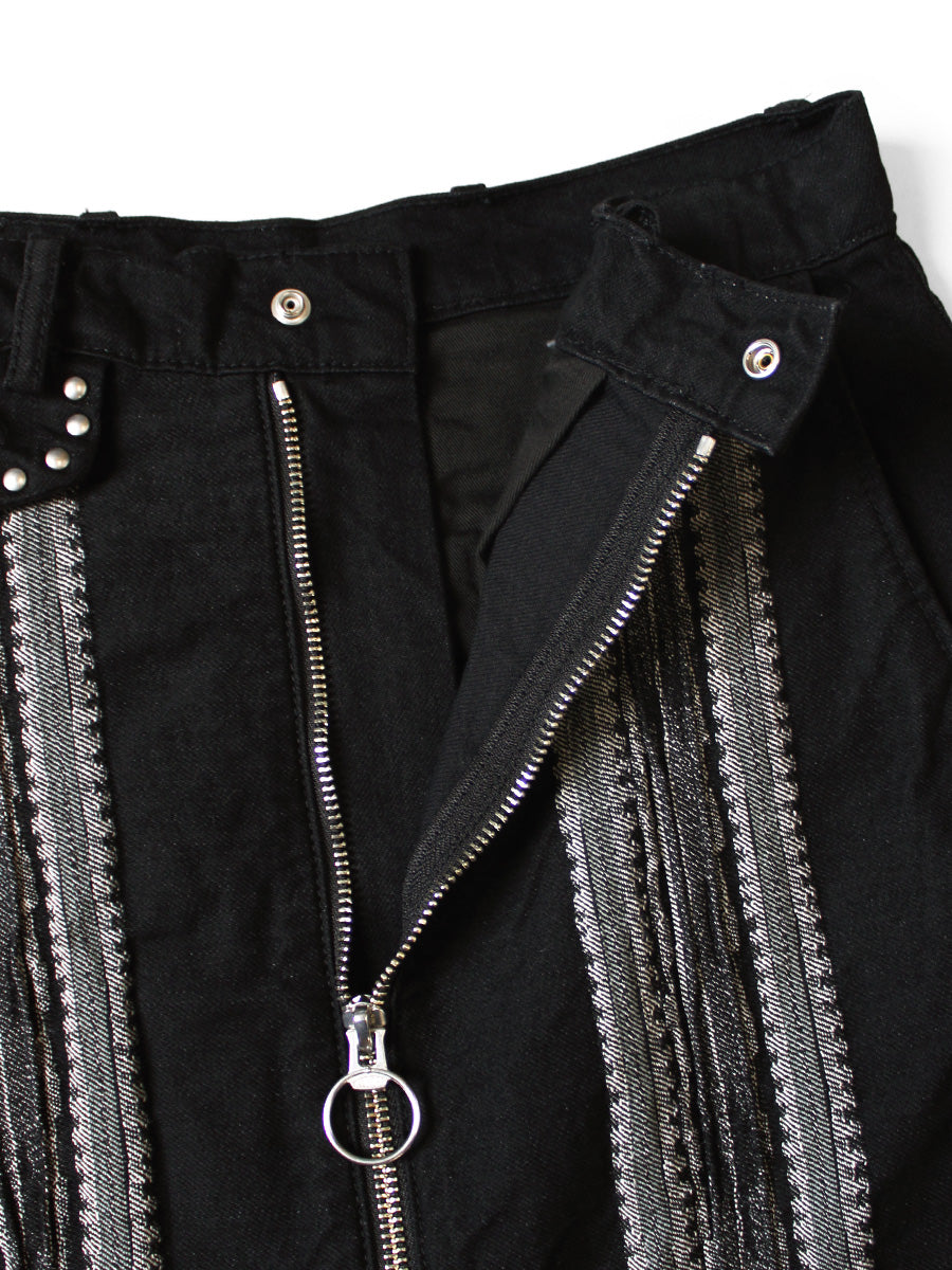 12oz Arrow Pattern Jacquard Denim Boogie Day Skirt