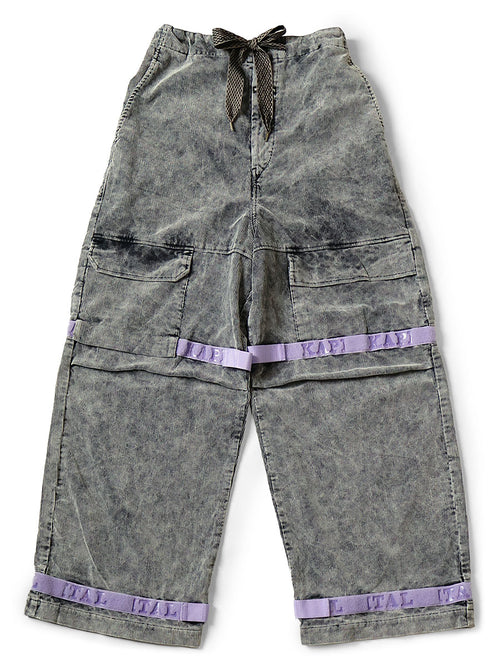 14W Corduroy Nouvel Shuttle Pants - Black x Purple