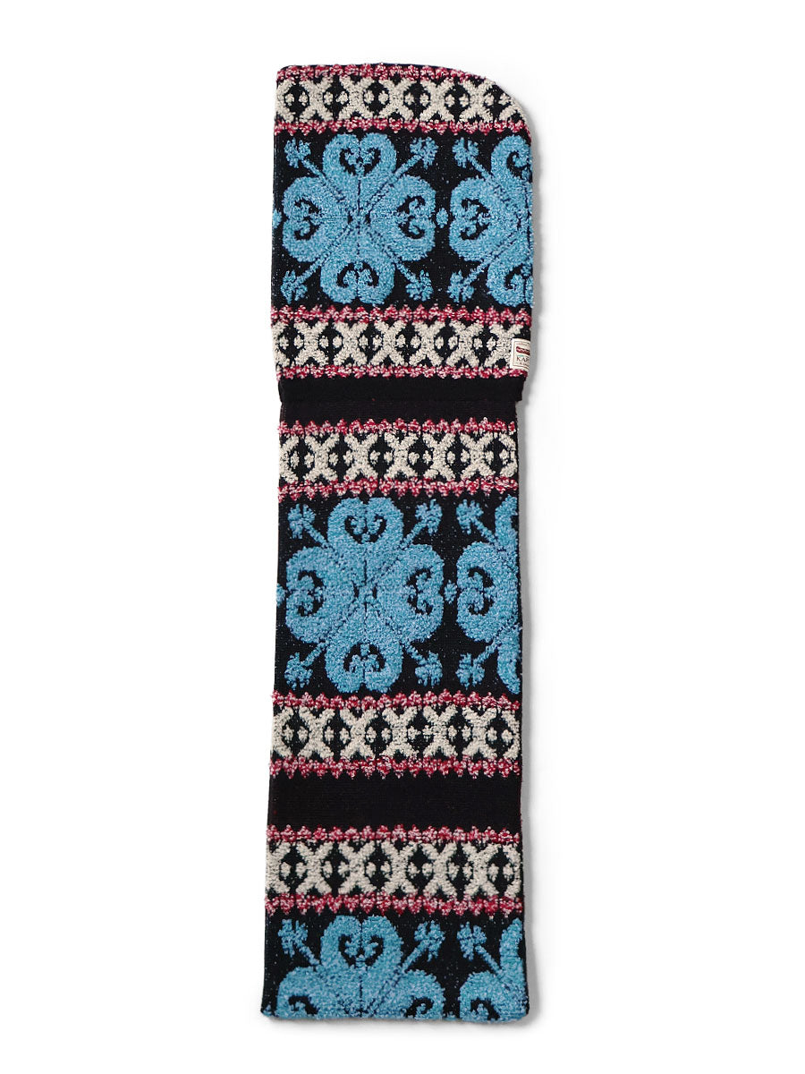 10G SNOW-GALA Jacquard Balaclava Scarf - Blue