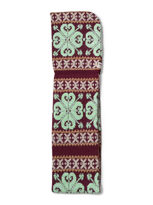 10G SNOW-GALA Jacquard Balaclava Scarf - Light Green