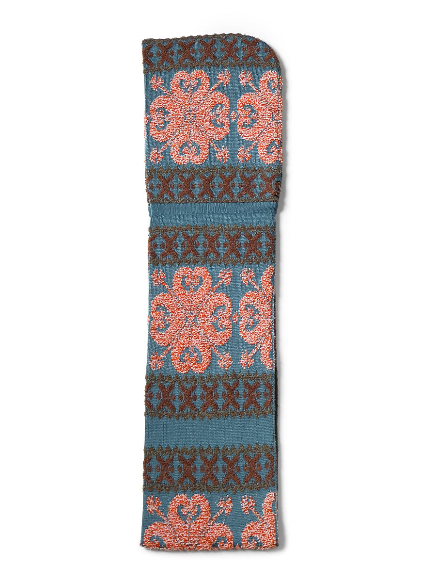 10G SNOW-GALA Jacquard Balaclava Scarf - Orange