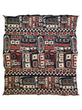 Felted Wool Alaska-Raven Blanket - Orange