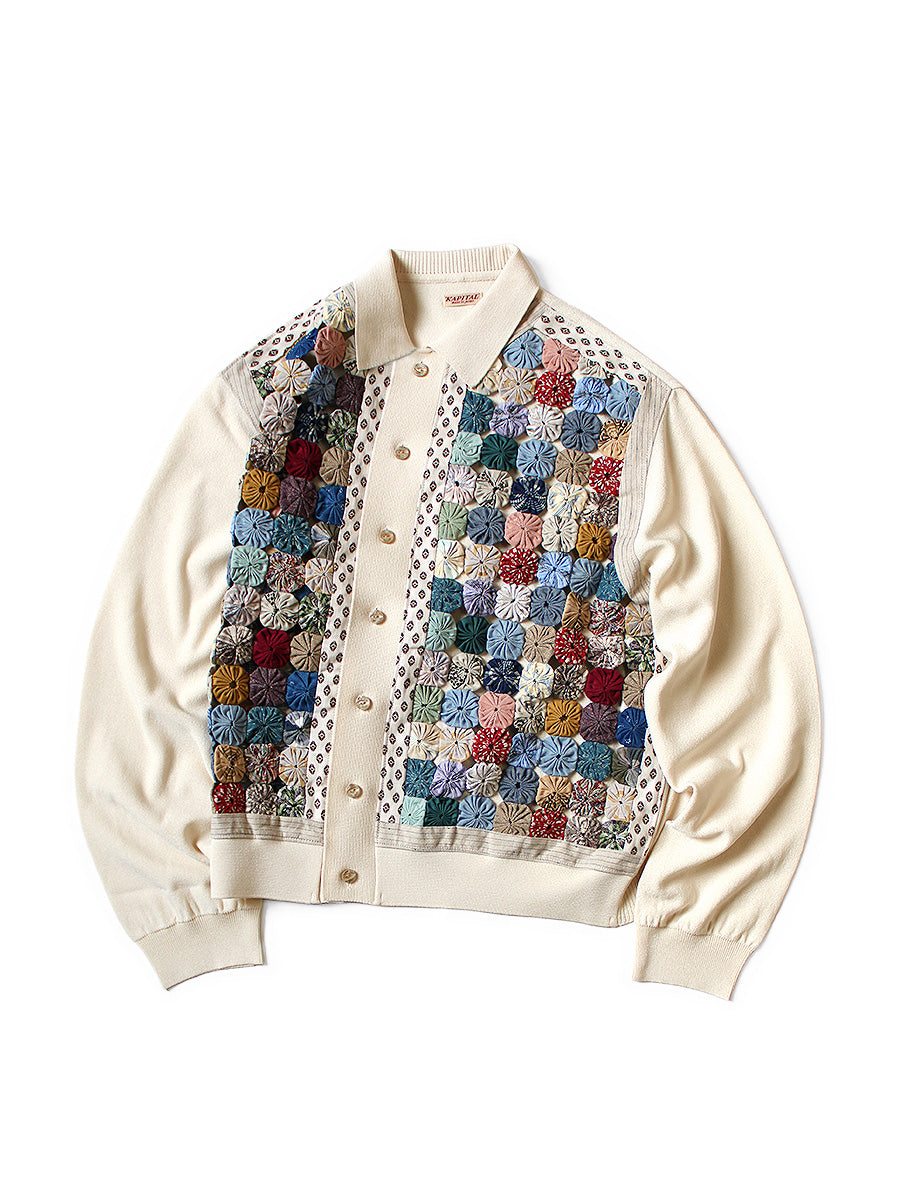 14G Knit x Handcrafted Yo-Yo Quilt JKT