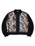 14G Knit x Handcrafted Yo-Yo Quilt JKT - Black
