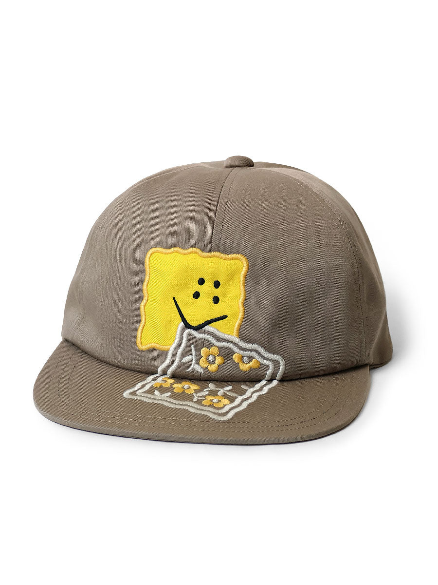 Chino Baseball CAP (PECKISH RAINBOWY Embroidery) - Beige