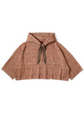 Tweed Lined Devil Hood Parka - Beige