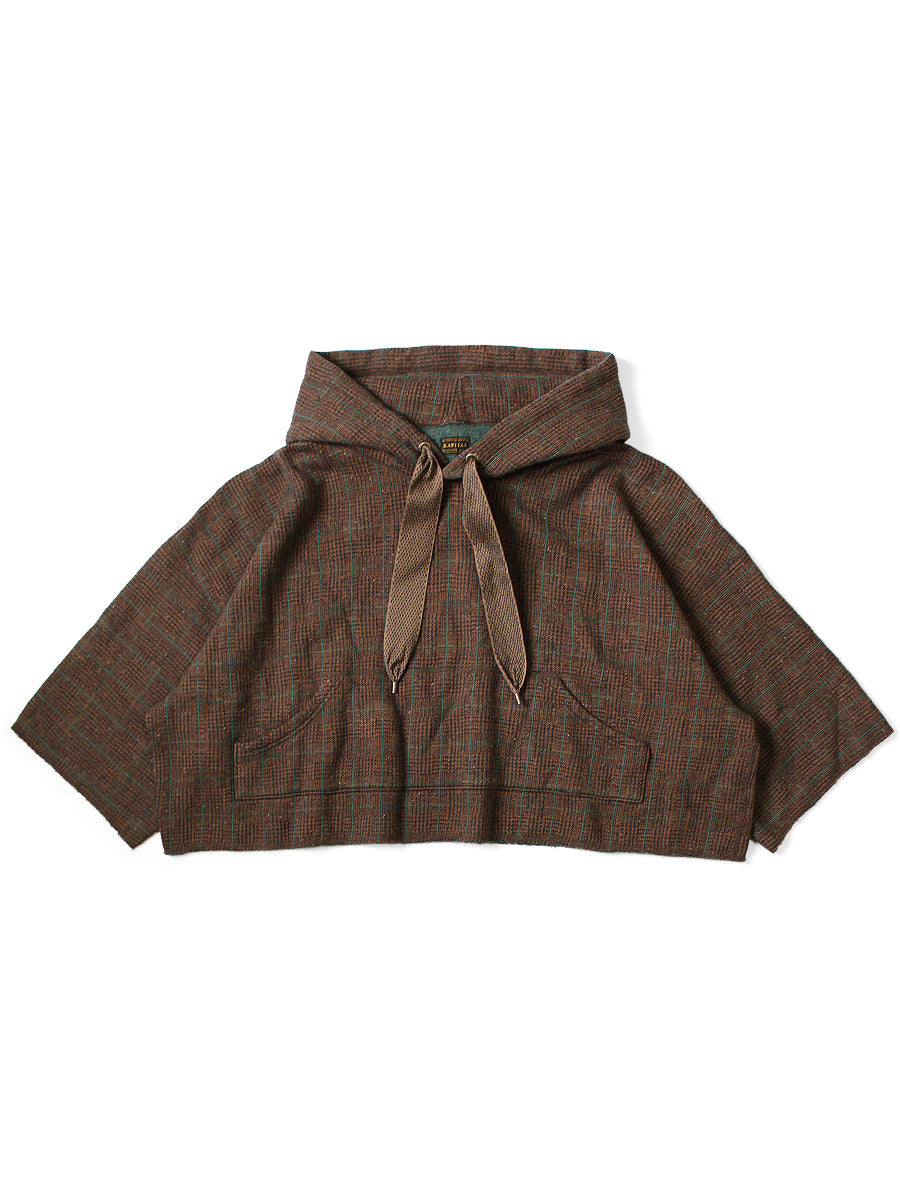 Tweed Lined Devil Hood Parka - Brown