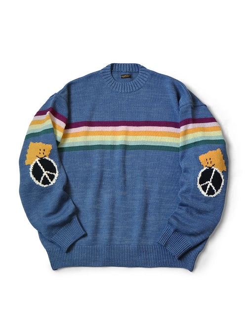 5G Cotton Knit MOONBOW & PECKISH RAINBOWY Crew...