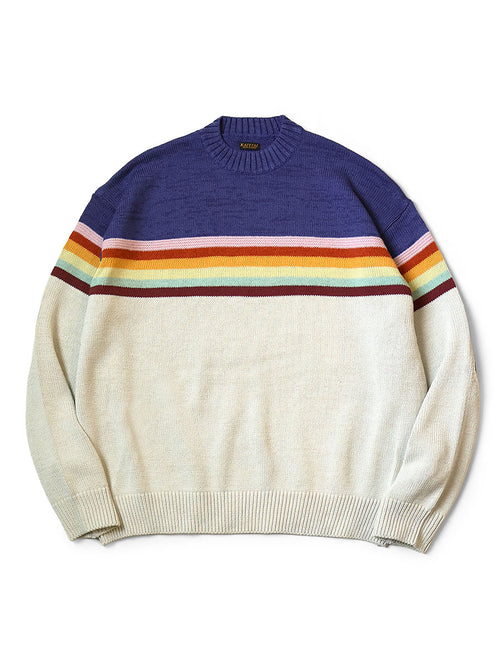 5G Cotton Knit RAINBOW & PECKISH RAINBOWY Crew... - Nascon