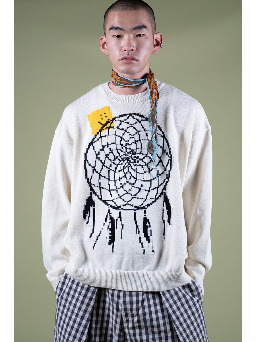 7G Knit PECKISH Dream Catcher Crew Se...