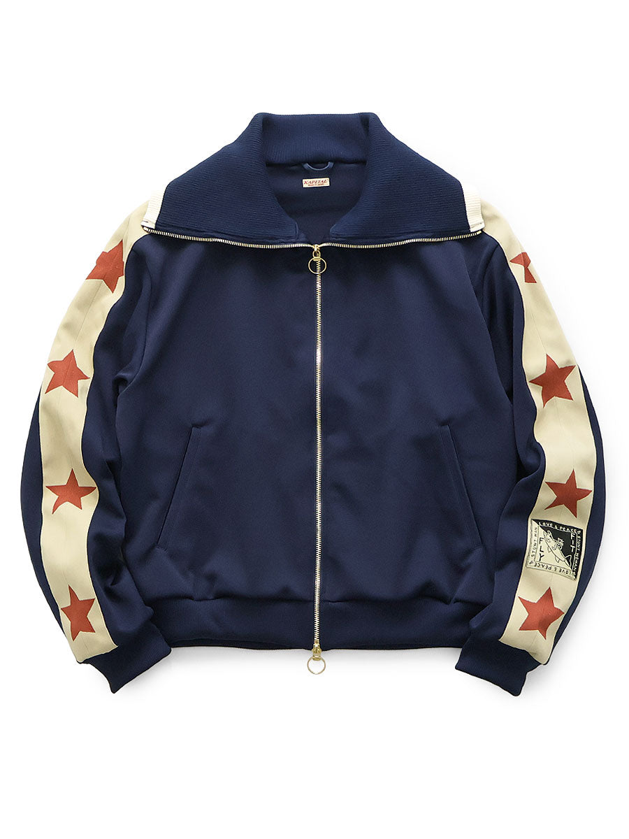 Smooth Jersey Sailor Track JKT (Betts...) - Navy x Red