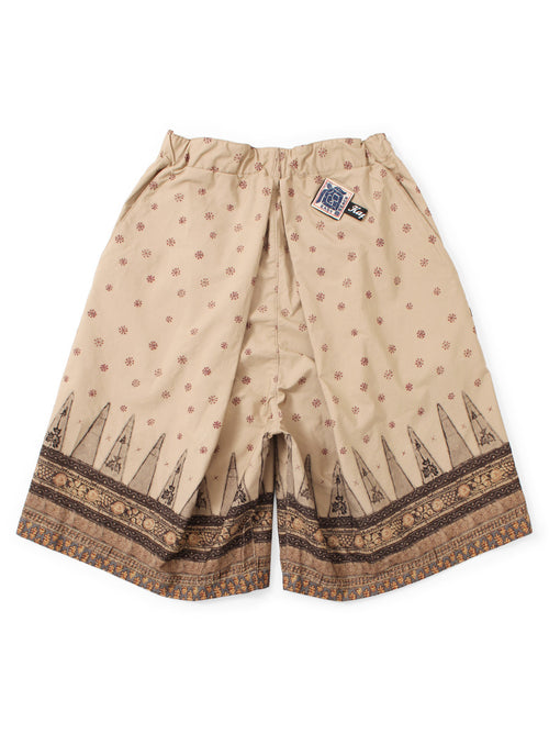 40/2 Coma Weather Sarasa Pattern Easy Rice Rice Shorts