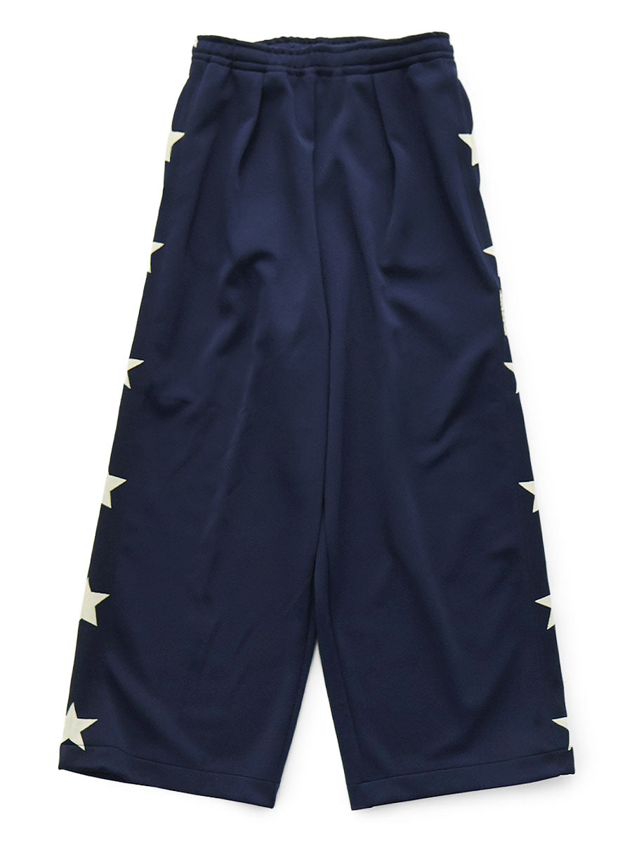 Smooth Jersey Baggy Track Pants (Betz...) - Navy x Kinari