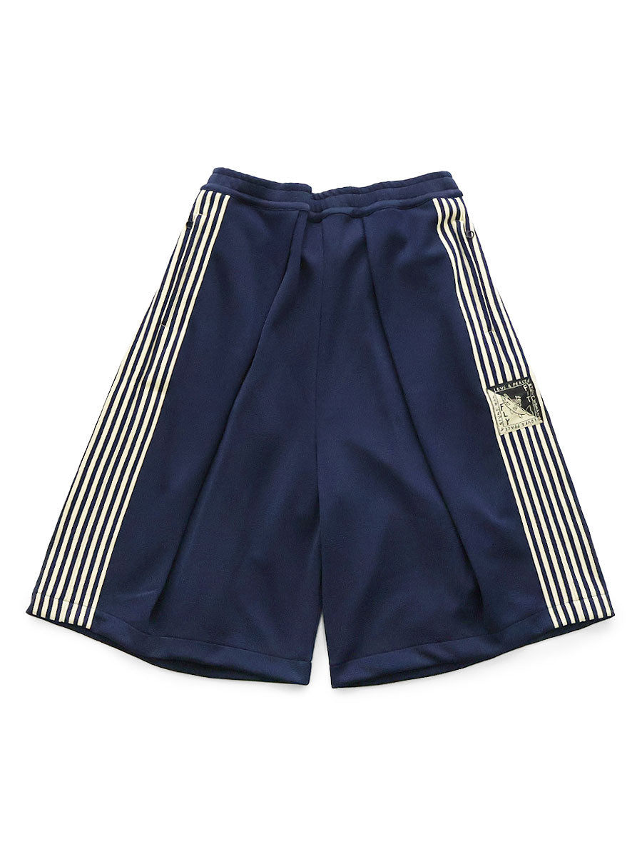 Smooth Jersey Rice Rice Track Jorts (Banner...) - Navy