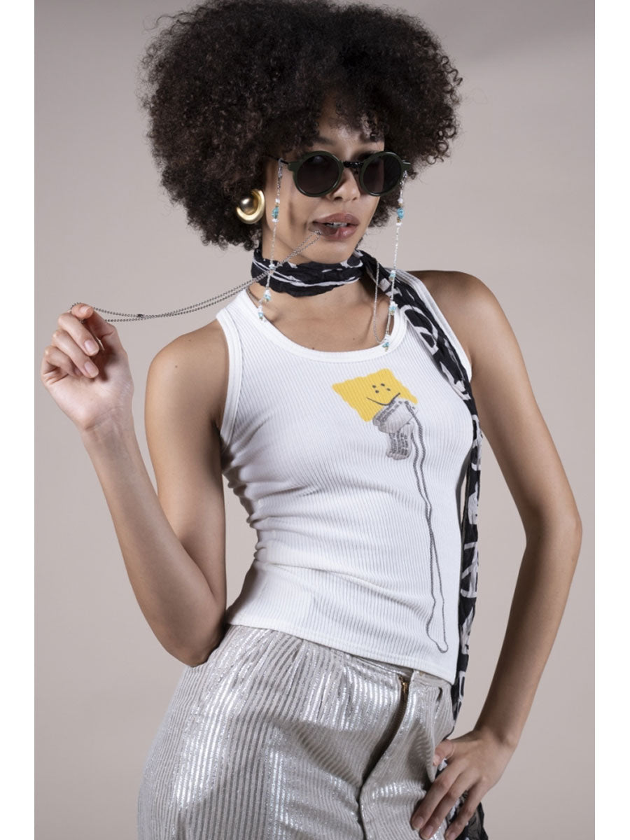 60/2 Beaterico Tank Top (PECKISH Dog Tag...