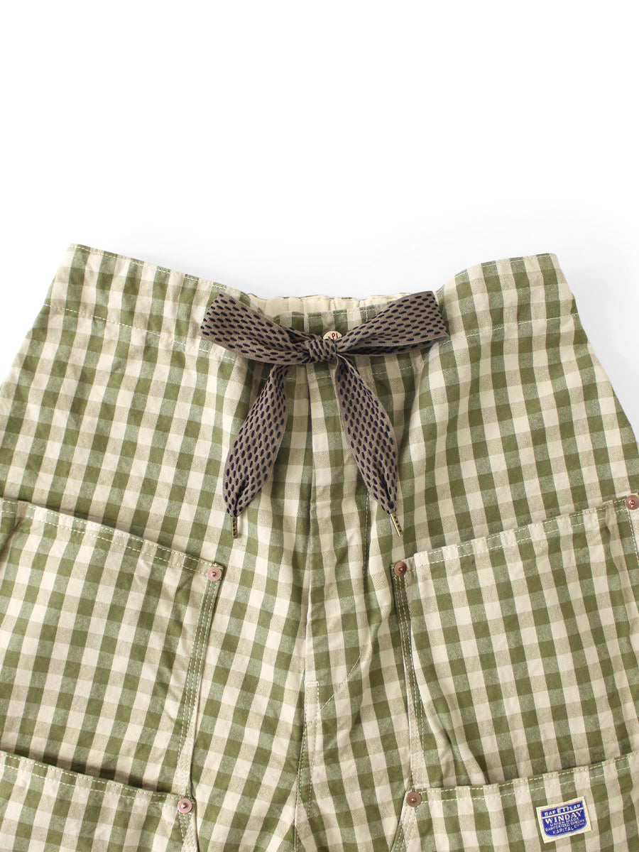 OX Gingham W Knee Easy Short Pants