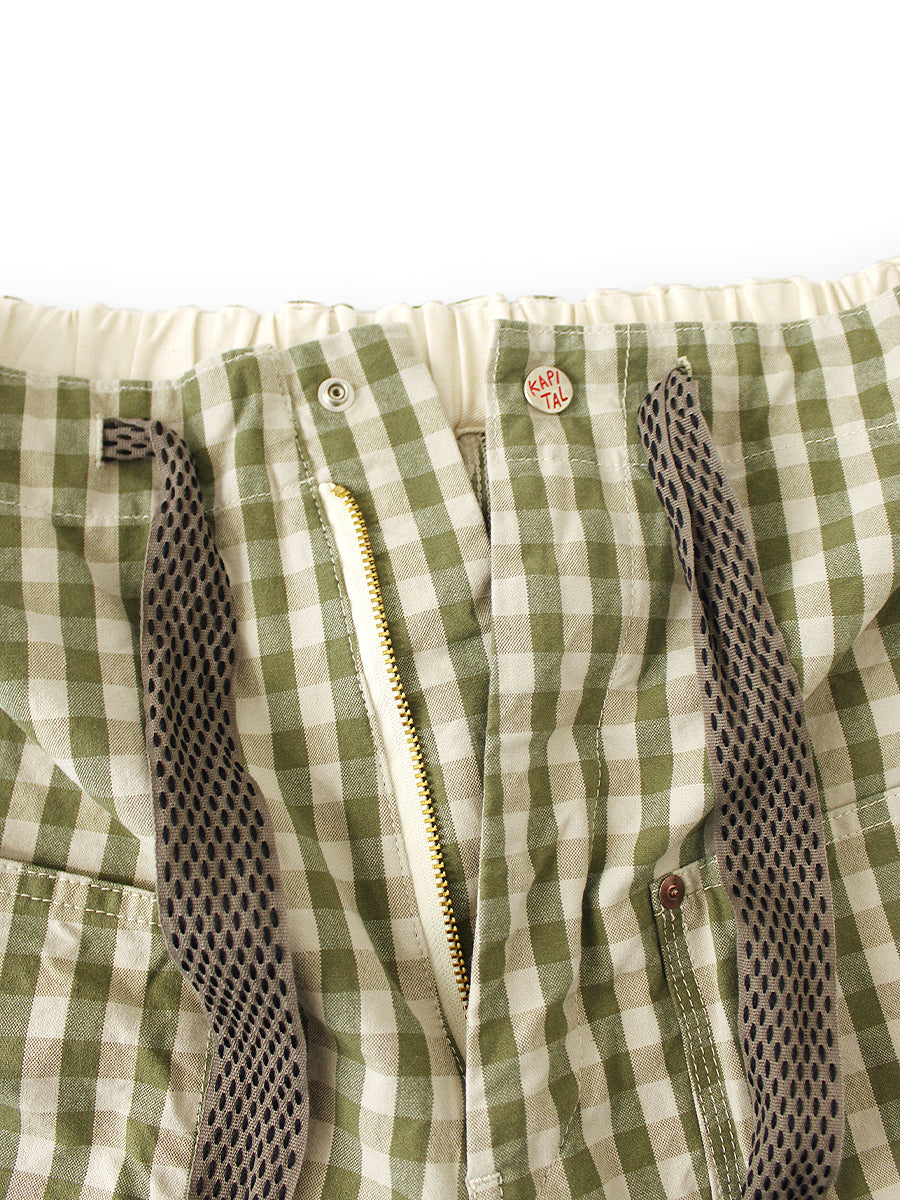 OX Gingham W Knee Easy Short Pants