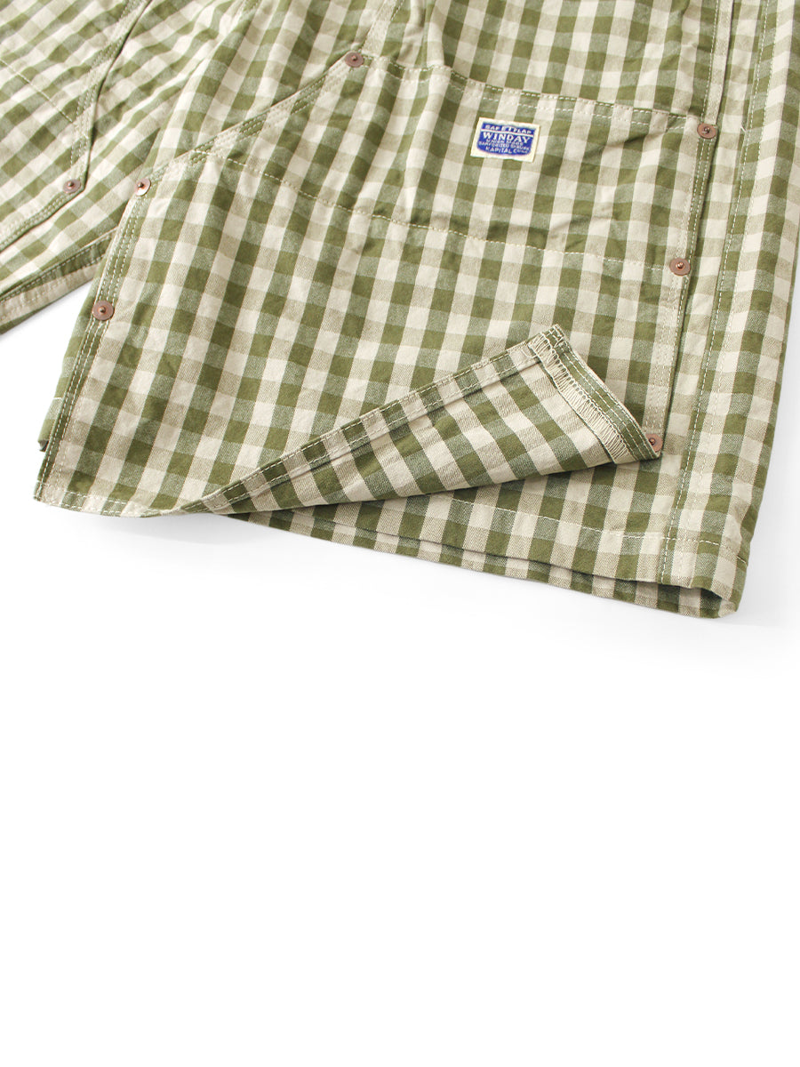 OX Gingham W Knee Easy Short Pants