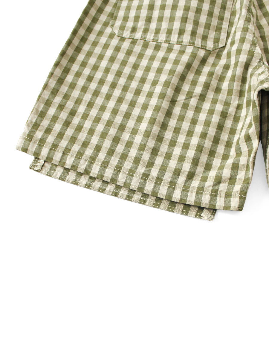 OX Gingham W Knee Easy Short Pants