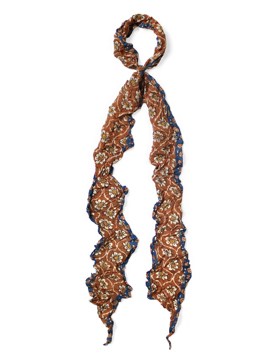 Washer Silk Moga Scarf (Sarasah) - Orange