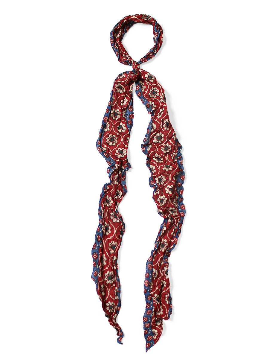 Washer Silk Moga Scarf (Sarasah) - Red