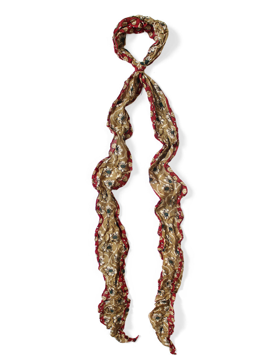 Washer Silk Moga Scarf (Sarasah) - Yellow