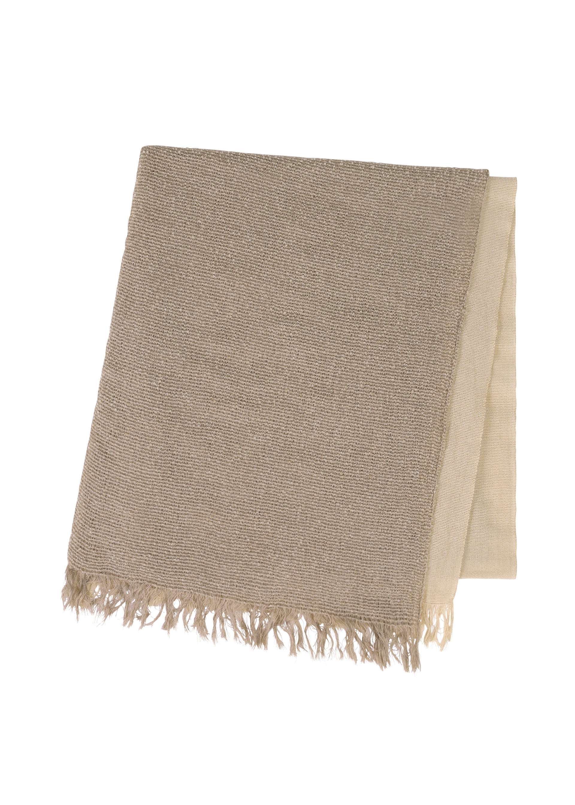 Double Weave Stole - LIGHT GRAY