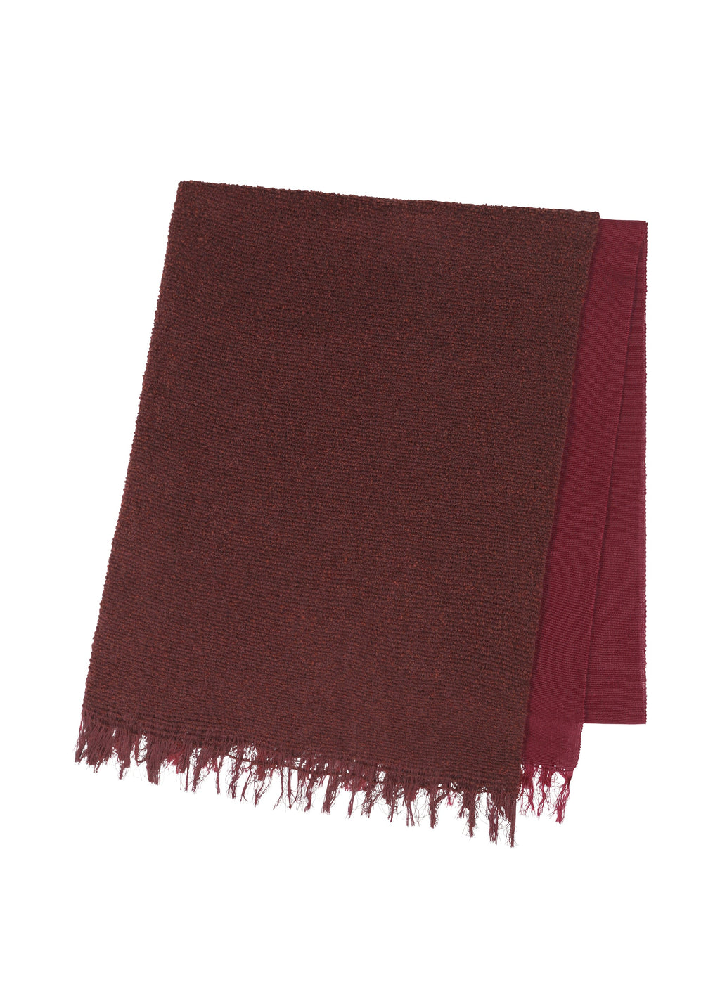 Double Weave Stole - BORDEAUX