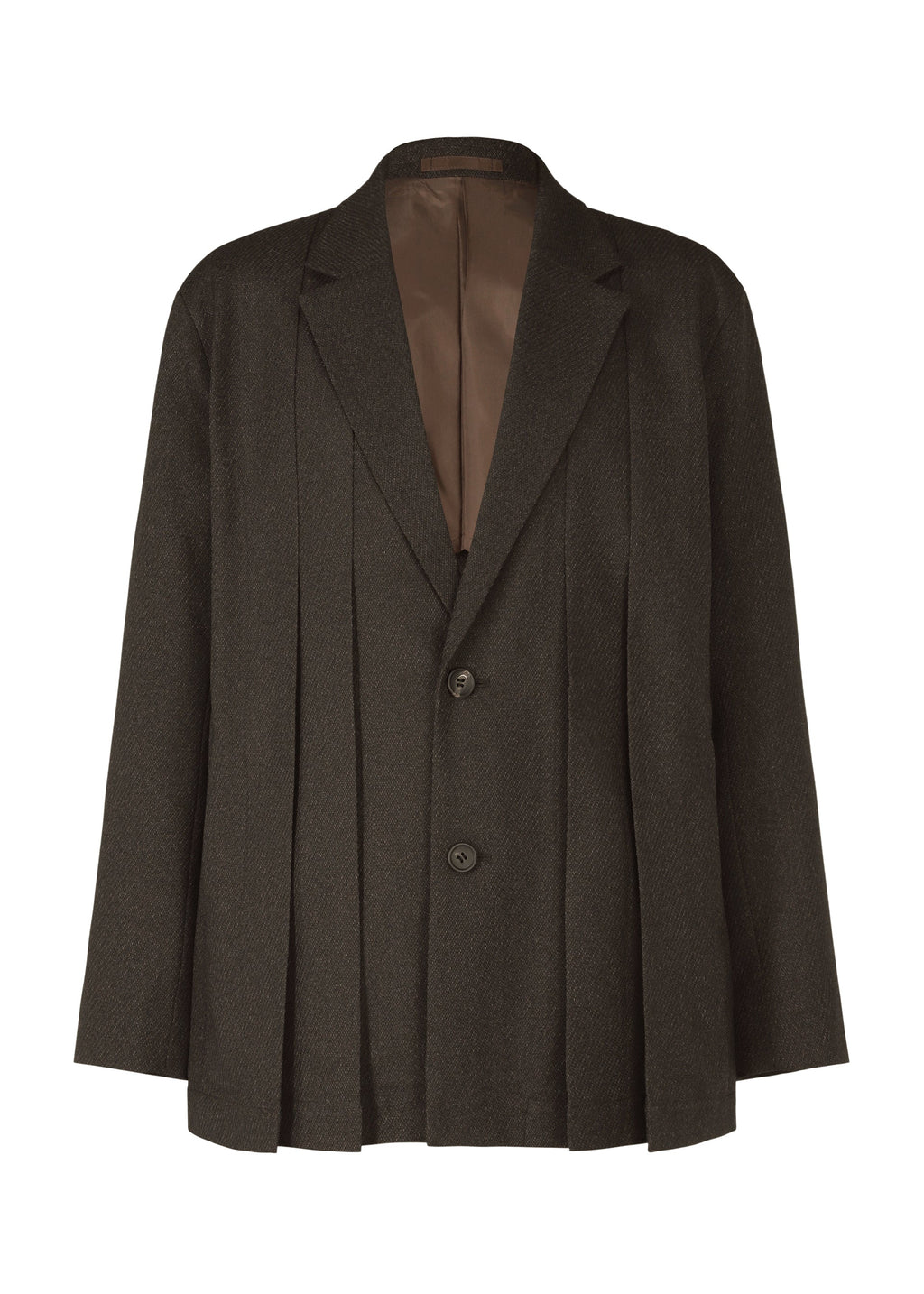 Wool Like Tweed - DARK BROWN