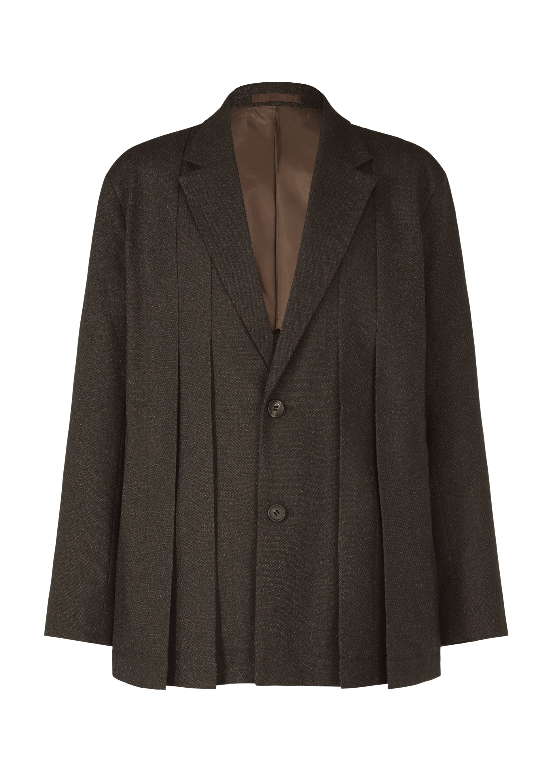 Wool Like Tweed - DARK BROWN