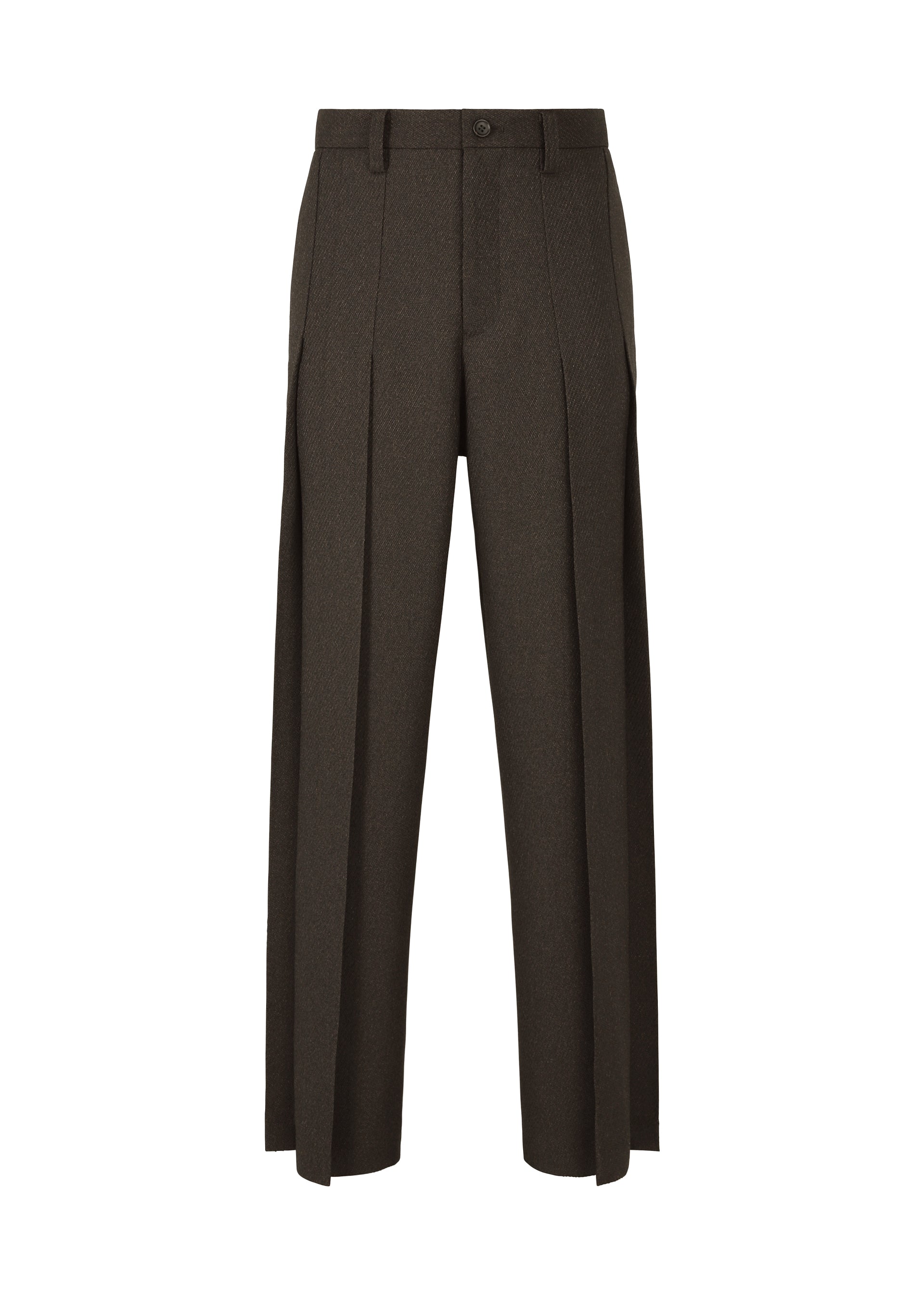 Wool Like Tweed - DARK BROWN