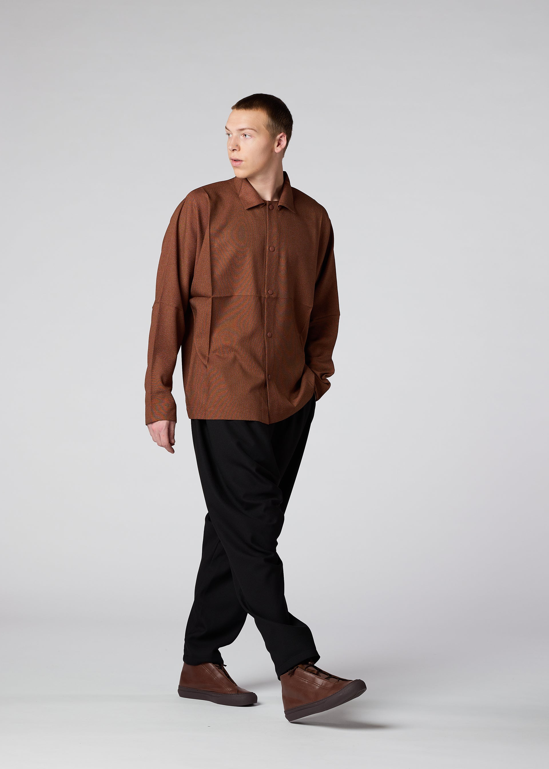 Wool Like Compact Shirt