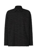 Geometry Jacquard Shirt - BLACK